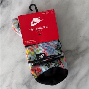 Nike SNKR Sox Ankle Socks - Floral Multicolor